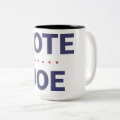 Vote Joe（2020年米国選挙、民主党） ツートーンマグカップ (正面右)