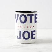 Vote Joe(2020年米国選挙、民主党) ツートーンマグカップ (中央)