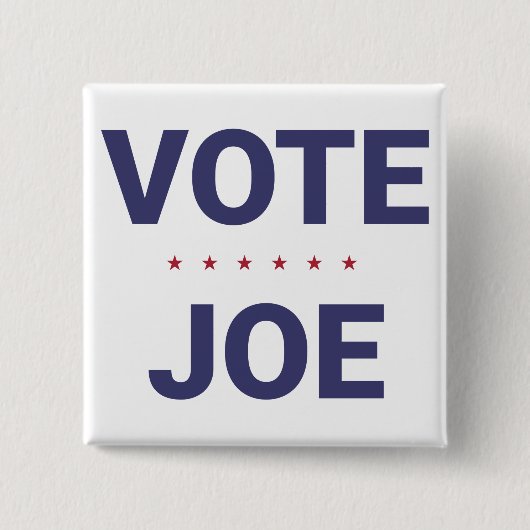 Vote Joe（2020年米国選挙） 缶バッジ (正面)