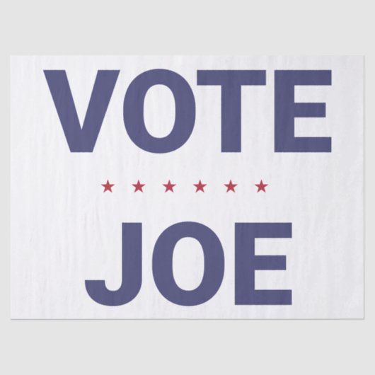 Vote Joe（2020年米国選挙） 薄葉紙 (正面)