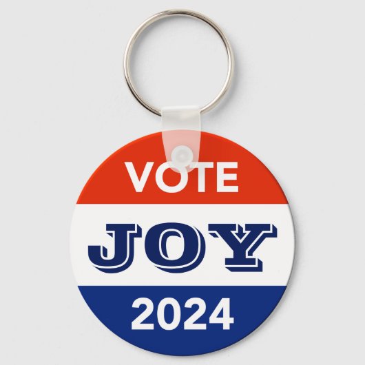 Vote Joy 2024 Harris Walz キーホルダー (正面)