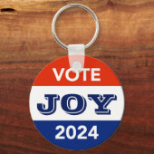 Vote Joy 2024 Harris Walz キーホルダー (正面)