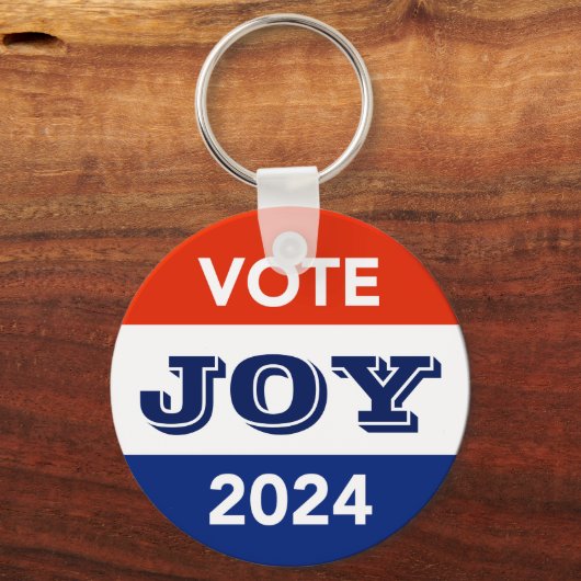 Vote Joy 2024 Harris Walz キーホルダー (正面)