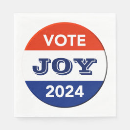 Vote Joy 2024 Harris Walz スタンダードランチョンナプキン