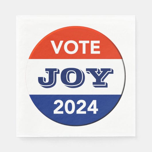 Vote Joy 2024 Harris Walz スタンダードランチョンナプキン (正面)