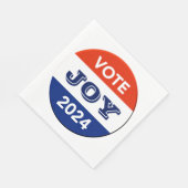 Vote Joy 2024 Harris Walz スタンダードランチョンナプキン (角)