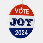 Vote Joy 2024 Harris Walz セラミックオーナメント (右)
