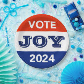 Vote Joy 2024 Harris Walz ペーパープレート (パーティー)