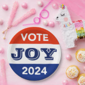 Vote Joy 2024 Harris Walz ペーパープレート (パーティー)