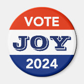 Vote Joy 2024 Harris Walz マグネット (正面)