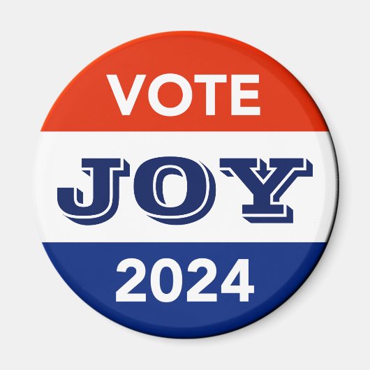 Vote Joy 2024 Harris Walz マグネット (正面)