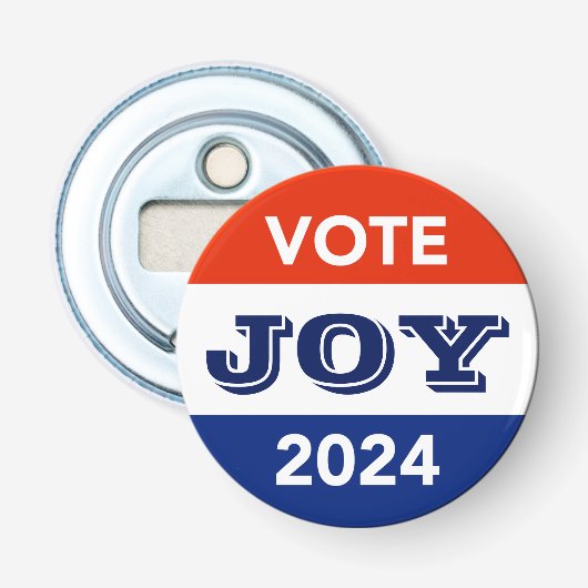 Vote Joy 2024 Harris Walz 栓抜き (正面)