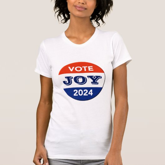 Vote Joy 2024 Harris Walz Tシャツ (正面)