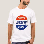 Vote Joy 2024 Harris Walz Tシャツ (正面)