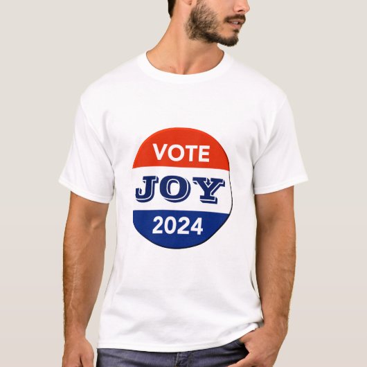 Vote Joy 2024 Harris Walz Tシャツ (正面)