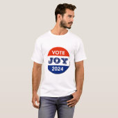 Vote Joy 2024 Harris Walz Tシャツ (正面フル)