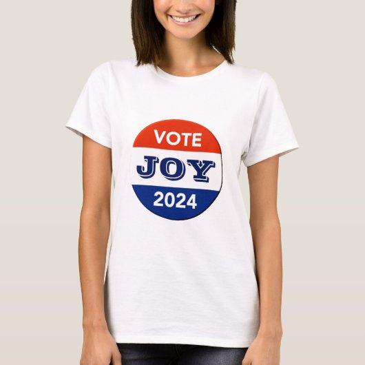Vote Joy 2024 Harris Walz Tシャツ (正面)