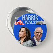 Vote-Kamala-HarrisとTim-Walz-2024_ 缶バッジ (正面&裏面)