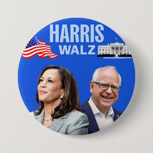 Vote-Kamala-HarrisとTim-Walz-2024_ 缶バッジ (正面)