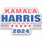 Vote Kamala Harris 2024キャンペーンビニールデカール シール (正面)