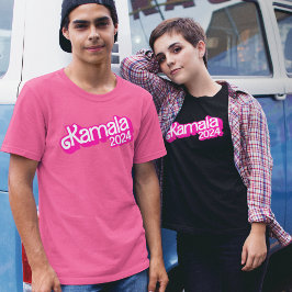 Vote Kamala Harris 2024ホットピンクロゴTシャツ Tシャツ