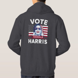 Vote Kamala Harris 2024米国大統領旗 パーカ