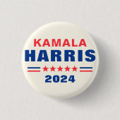 Vote Kamala Harris 2024選挙ピンバックボタン 缶バッジ (正面)