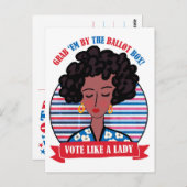 Vote Like A Lady ポストカード (正面/裏面)