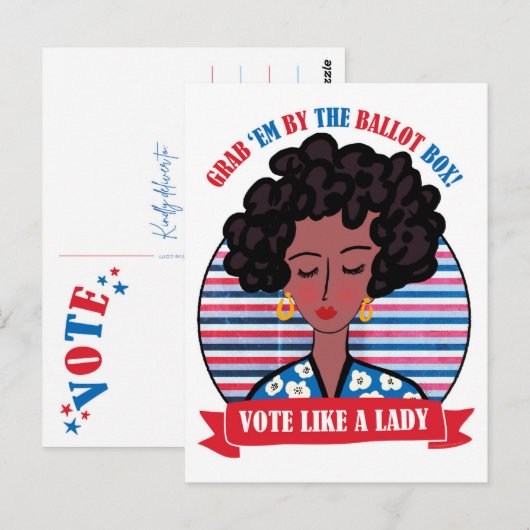 Vote Like A Lady ポストカード (正面/裏面)