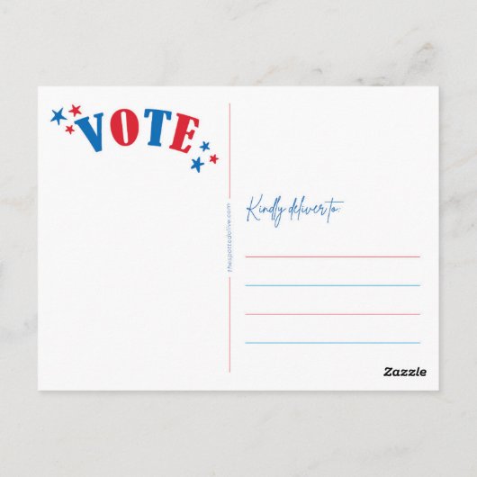 Vote Like A Lady ポストカード (裏面)