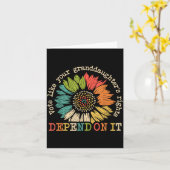 Vote Like Your Granddaughter's Rights Depend On It カード (黄色い花)