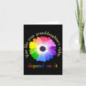 Vote Like Your Granddaughter's Rights Depend On It カード (正面)