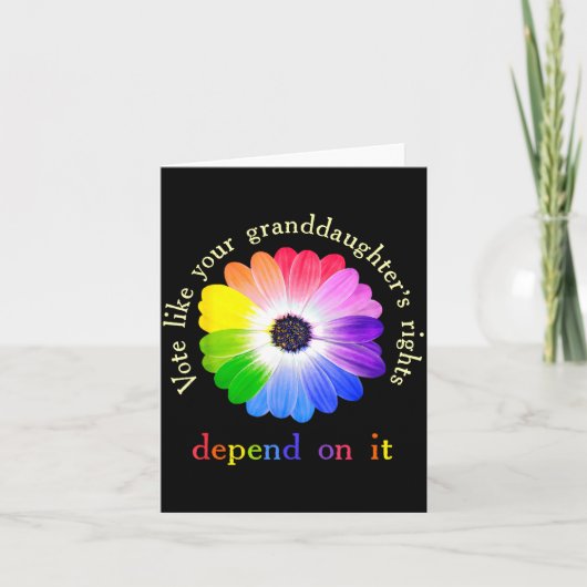 Vote Like Your Granddaughter's Rights Depend On It カード (正面)
