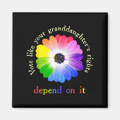 Vote Like Your Granddaughter's Rights Depend On It マグネット (正面)