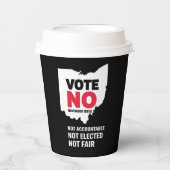 Vote No November Issue 1  紙コップ (正面)
