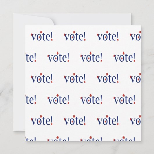 Vote Note Card ノートカード (裏面)