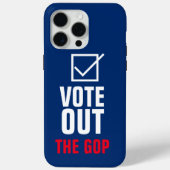 Vote Out The GOP Blue Checkmark Case-Mate iPhoneケース (裏面)