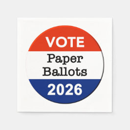 Vote Paper Ballots 2026 Midterm Election Paper Cup スタンダードカクテルナプキン