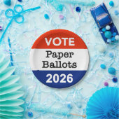 Vote Paper Ballots 2026 Midterm Election Paper Cup ペーパープレート (パーティー)