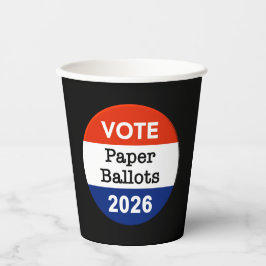 Vote Paper Ballots 2026 Midterm Election Paper Cup 紙コップ