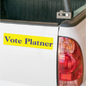 Vote Platner, Graham Platner against Susan Collins バンパーステッカー (トラック上)