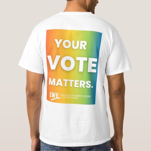 VOTE Rainbow Men's Tシャツ (裏面)