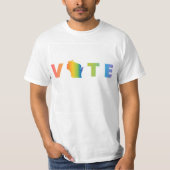 VOTE Rainbow Men's Tシャツ (正面)