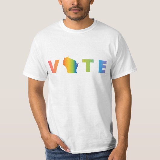 VOTE Rainbow Men's Tシャツ (正面)
