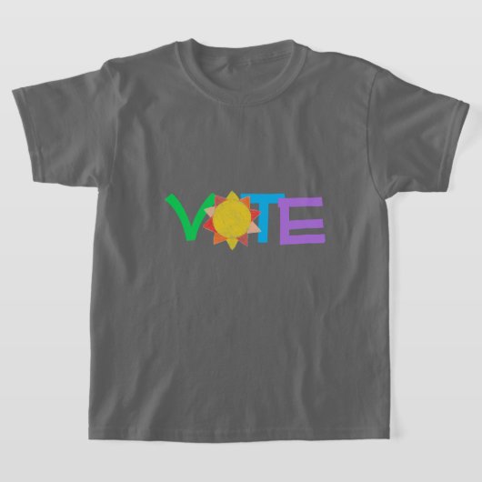 Vote Shirt Sun GOTV / 太陽と一緒に投票しよう Tシャツ (レイダウン)