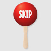 Vote Skip インタラクティブゲームパドルサイン ハンドファン (裏面)