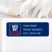 Vote the GOP Out 2026 Election Template Address ラベル (インサイチュ)