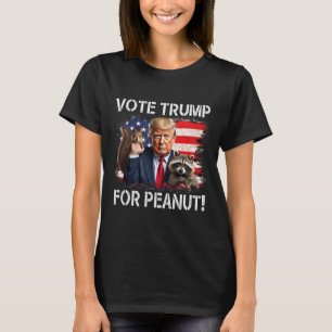 Vote Trump For リスのピーナッツ 4 Tシャツ
