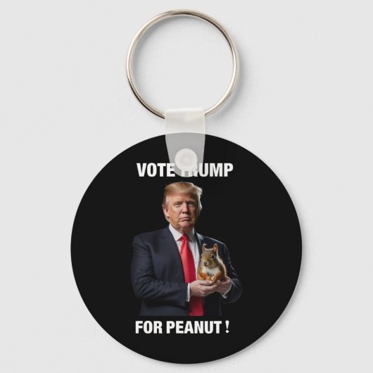 Vote Trump For Peanut The Squirrel 5  キーホルダー (正面)