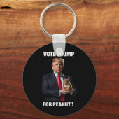 Vote Trump For Peanut The Squirrel 5  キーホルダー (正面)